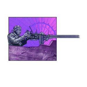 "Machine Gunner Purple"